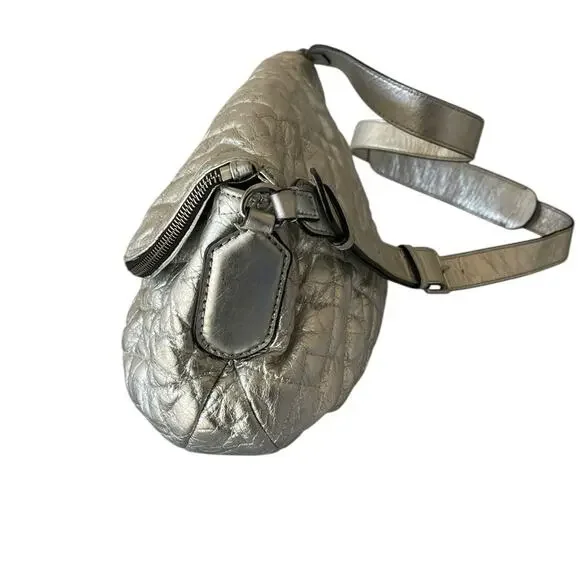 Marc by Marc Jacobs Silver Quilted Crossbody Bag - Picture 11 of 11